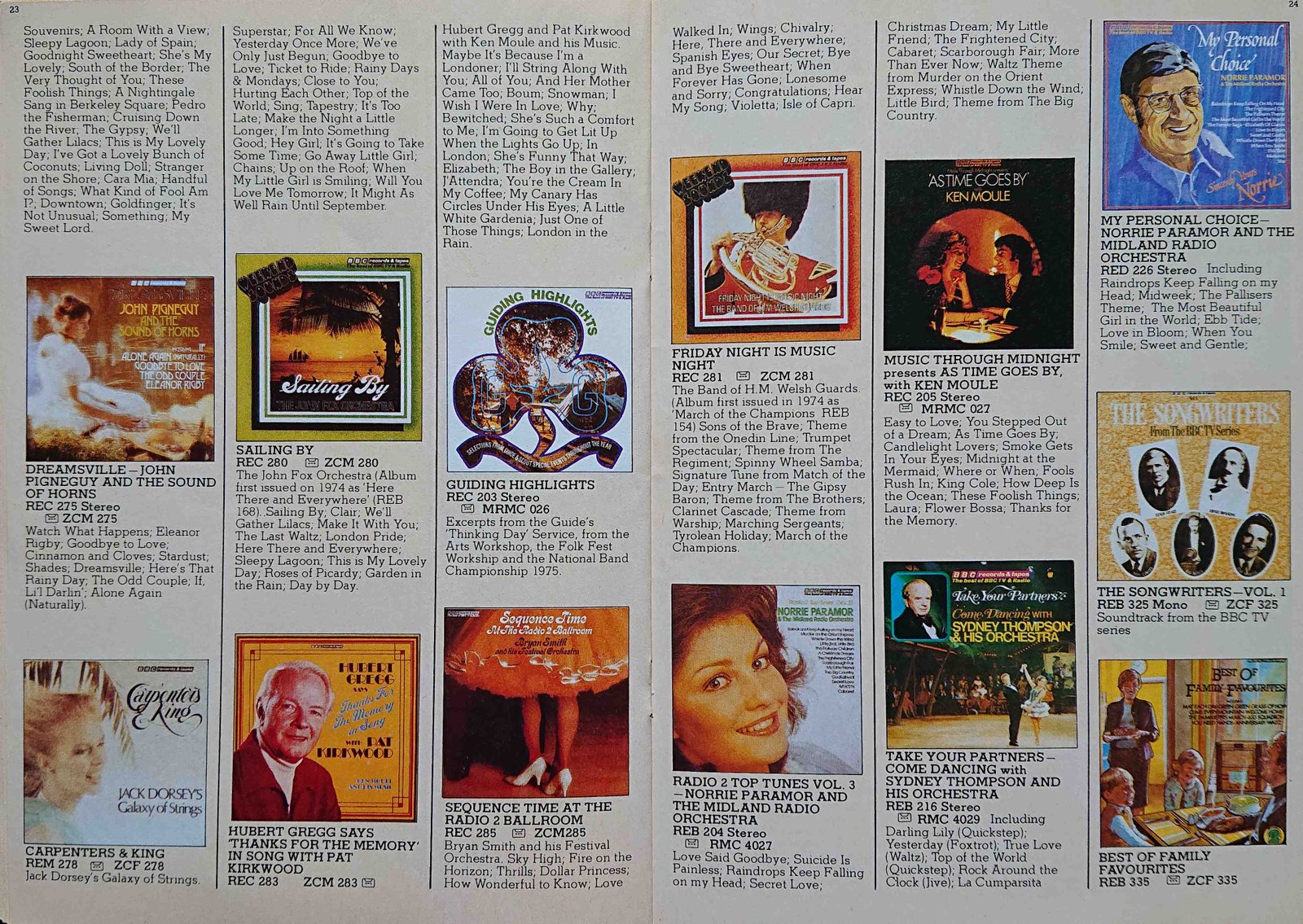 Other pages of catalogue BBC Records catalogue 1979 late